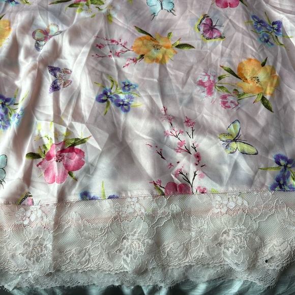 INC International Concepts Womens Lace-Trim Floral Chemise Nightgown Large - Picture 6 of 10